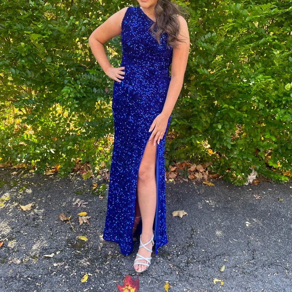 Royal blue Sherri hill lookalike/dupe prom/homecoming dress